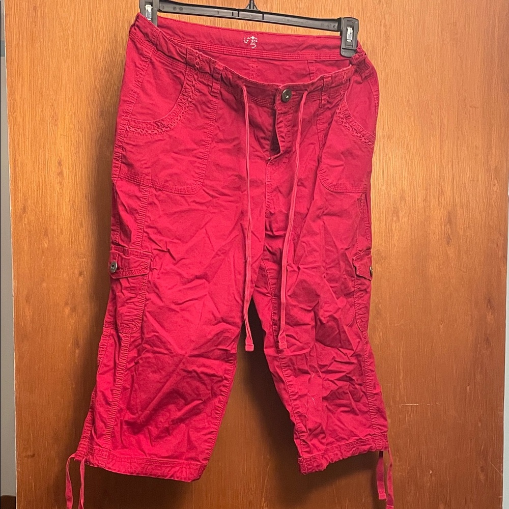 Red Capri Pants
